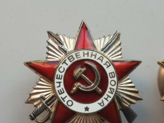 USSR Order of the Patriotic War WWII 1 and 2 degree 2