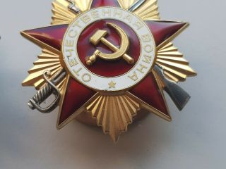 USSR Order of the Patriotic War WWII 1 and 2 degree 5