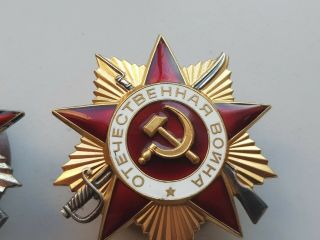 USSR Order of the Patriotic War WWII 1 and 2 degree 6