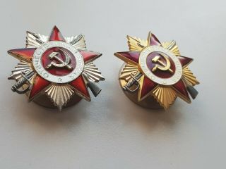 USSR Order of the Patriotic War WWII 1 and 2 degree 7