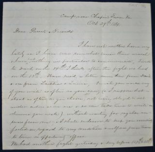 Civil War Letter Home - Cpt.  Thomas Young 8th U.  S.  Conn.  Infantry