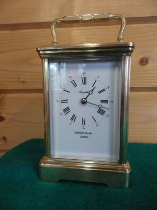 L Epee Large Striking Carriage Clock By Garrard & Co Of London Stunning
