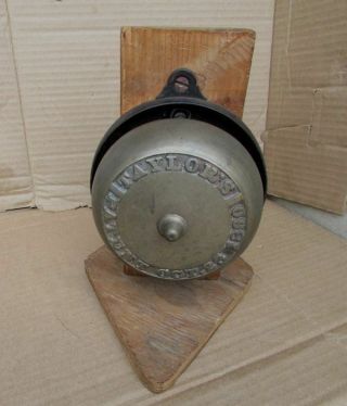 Vintage Victorian Door Bell Complete Bronze Brass 1800 