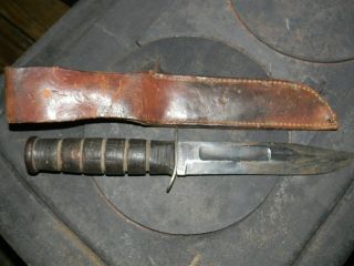 WW2 USMC Ka - bar knife 3