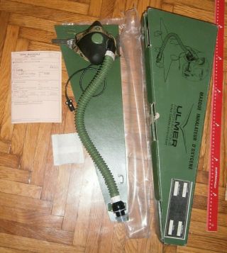 1986 Oxygen Mask For Pilot Helmet France French Ulmer Gueneau And Card