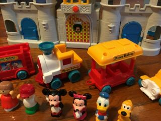 1987 Li ' l Playmates Disney Magic Kingdom Castle Playset W/ Figures & Vehicles 4