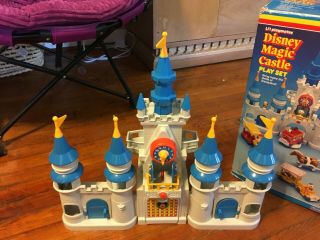 1987 Li ' l Playmates Disney Magic Kingdom Castle Playset W/ Figures & Vehicles 6