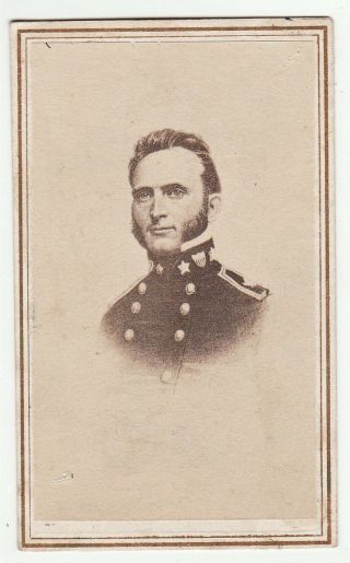 Rare Cdv Photo - Civil War Confederate General Stonewall Jackson 1862 By Brady