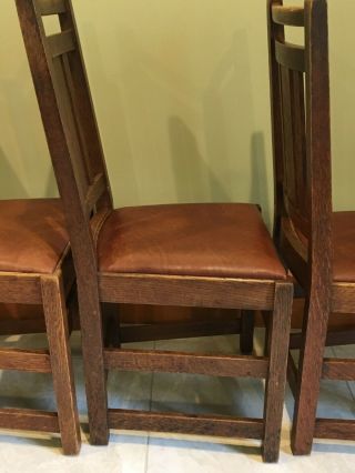 LIMBERT ARTS AND CRAFTS,  MISSION,  DINING CHAIRS - VERY GOOD, 10