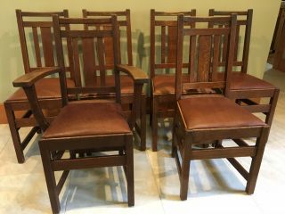Limbert Arts And Crafts,  Mission,  Dining Chairs - Very Good,