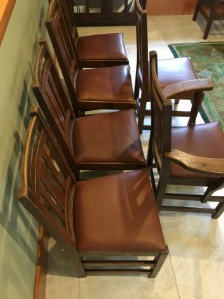 LIMBERT ARTS AND CRAFTS,  MISSION,  DINING CHAIRS - VERY GOOD, 3