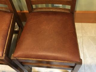 LIMBERT ARTS AND CRAFTS,  MISSION,  DINING CHAIRS - VERY GOOD, 6