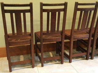 LIMBERT ARTS AND CRAFTS,  MISSION,  DINING CHAIRS - VERY GOOD, 8