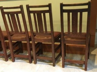 LIMBERT ARTS AND CRAFTS,  MISSION,  DINING CHAIRS - VERY GOOD, 9