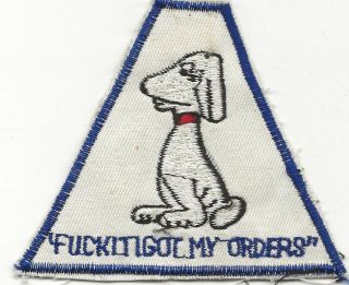 Vietnamese Made Novelty Pocket Patch With Snoopy Saying - Uck It I Got My Orders