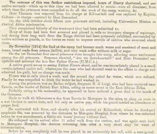 GERMAN POW CAMPS IN EAST AFRICA - Official Report on Mistreatment of Prisoners 3