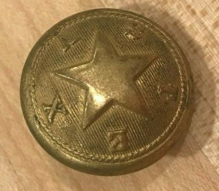 Rare Civil War Texas Militia Confederate Coat Button Pettibone Mfg Co.