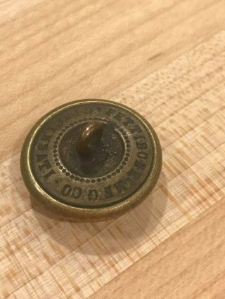 RARE Civil War TEXAS MILITIA CONFEDERATE Coat Button PETTIBONE MFG Co. 2