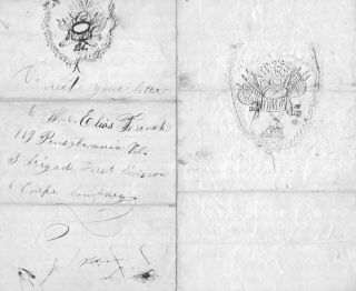 Civil War Letters PA 119 Soldier Reveals Rebel Bullets To Cap,  Grant ' s VA Plans 4