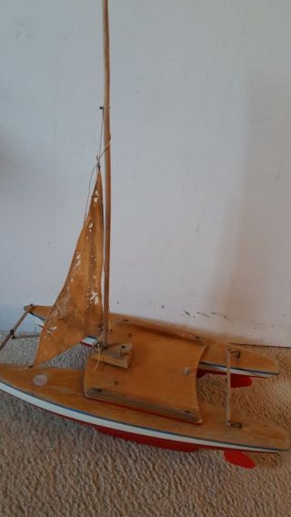 Vintage Gunther Cat 1 Sailboat Catamaran Seifert Made In Germany