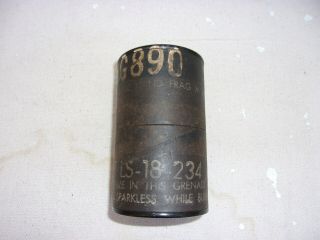 Us Gi M289a1 Grenade Tar Paper Storage Canister For M26 Grenade - - Vietnam Issue