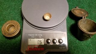 Antique Nesting,  Cup,  Apothecary,  Guilding,  Bank weights,  1lb 15.  8oz c.  1750 - 1850 9