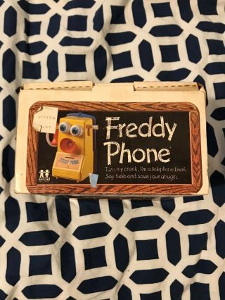 Vintage 1978 Tomy Toys Freddy Phone Telephone Bank - 2