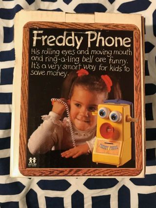 Vintage 1978 Tomy Toys Freddy Phone Telephone Bank - 3