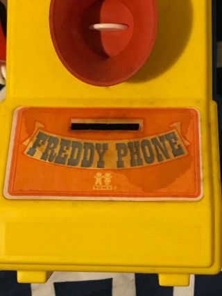 Vintage 1978 Tomy Toys Freddy Phone Telephone Bank - 5