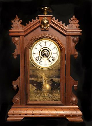 100 Yr Charles F Adams,  By E.  Ingraham,  Kitchen/mantel Clock Running L@@k