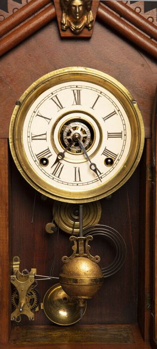 100 yr Charles F Adams,  by E.  Ingraham,  Kitchen/Mantel Clock Running L@@K 3