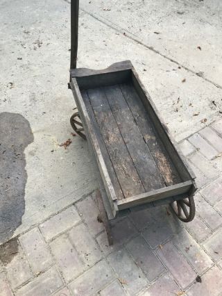 Vintage Antique " Chief Scout " Wood Wagon