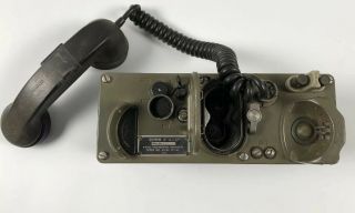 Vintage TA - 312/PT Military Field Phone Radio Engineering Products - Telephone - USA 10