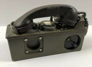 Vintage TA - 312/PT Military Field Phone Radio Engineering Products - Telephone - USA 3