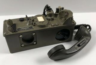 Vintage TA - 312/PT Military Field Phone Radio Engineering Products - Telephone - USA 4