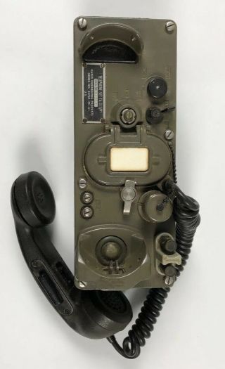 Vintage TA - 312/PT Military Field Phone Radio Engineering Products - Telephone - USA 5