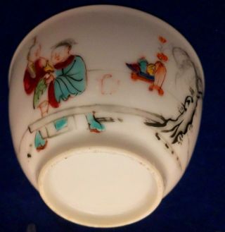 Antique Chinese Eggshell Porcelain Tea Bowl and Saucer Qianlong 乾隆 Qing 清代 1750 9