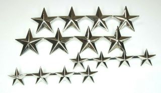 Rare Authentic Vietnam War 4 Star General Or Admiral Rank Insignia Set Sterling
