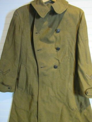 Ww1 Us Army Wool Overcoat Medical Corps 2 Sashes
