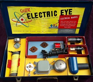 Rare Complete Antique Toy From 1949 Gilbert Electric Eye Set With Instructions 4