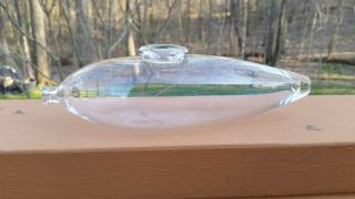 Antique Clear Blown Glass Baby Infant Invalid Feeder Nurser Nursing Bottle 3 4