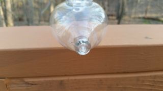 Antique Clear Blown Glass Baby Infant Invalid Feeder Nurser Nursing Bottle 3 5