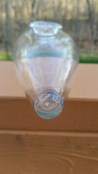 Antique Clear Blown Glass Baby Infant Invalid Feeder Nurser Nursing Bottle 3 6