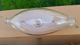 Antique Clear Blown Glass Baby Infant Invalid Feeder Nurser Nursing Bottle 3 7