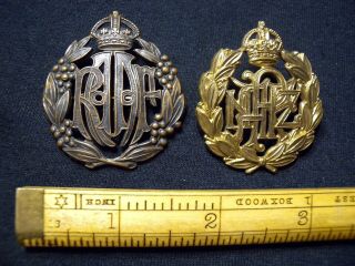 ROYAL AUSTRALIAN,  ZEALAND AIR FORCE WW II CAP BADGES RAAF RNZAF AMON SYDNEY 9