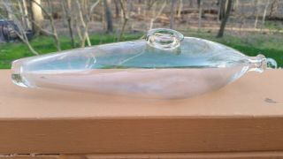 Antique Clear Blown Glass Baby Infant Invalid Feeder Nurser Nursing Bottle 1