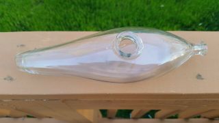 Antique Clear Blown Glass Baby Infant Invalid Feeder Nurser Nursing Bottle 1 2