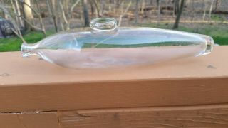 Antique Clear Blown Glass Baby Infant Invalid Feeder Nurser Nursing Bottle 1 3