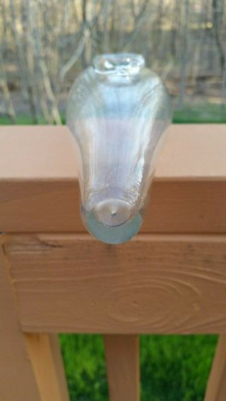 Antique Clear Blown Glass Baby Infant Invalid Feeder Nurser Nursing Bottle 1 6