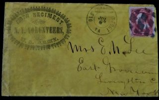 65 Civil War Patriotic - Rare 130th Regiment NY Vols W/Letter Great War Content 2